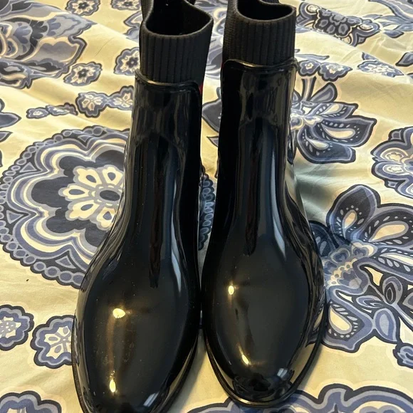 Coach Rain Boots Size 7 - Picture 3 of 9